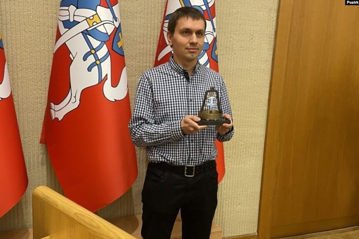 Ягор Марціновіч атрымаў літоўскую прэмію «Надзея Свабоды»